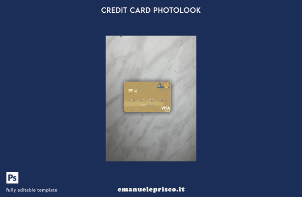 modello frontale photolook per carta di debito visto Gabon Alios Francia stile v